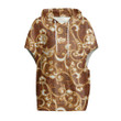 Cloak - Hawaiian Flourish Style Women's Knitted Fleece Cloak With Kangaroo Pocket A7 | Africazone