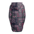 Cloak - Luxury Pink Paisley Bandana Women's Knitted Fleece Cloak With Kangaroo Pocket A7