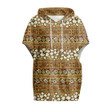 Cloak - Hawaiian Hibiscus And Turtles Women's Knitted Fleece Cloak With Kangaroo Pocket A7 | Africazone