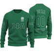 Getteestore Knitted Sweater - (Custom) Iota Phi Lambda Sorority (Green) Letters A31