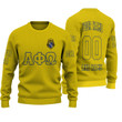 Getteestore Knitted Sweater - (Custom) Alpha Phi Omega (Yellow) Letters A31