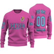 Getteestore Knitted Sweater - (Custom) Eta Sigma Theta Sorority (Pink) Letters A31