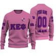 Getteestore Knitted Sweater - (Custom) KEP Military Sorority (Pink) Letters A31