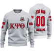 Getteestore Knitted Sweater - (Custom) Kappa Psi Theta Fraternity (White) Letters A31