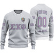 Getteestore Knitted Sweater - (Custom) Sigma Chi Psi Sorority (White) Letters A31