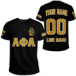 Getteestore T-shirt - (Custom) Alpha Phi Alpha Fraternity (Black1) Letters A31