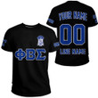 Getteestore T-shirt - (Custom) Phi Beta Sigma Fraternity (Black) Letters A31