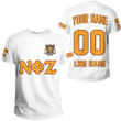 Getteestore T-shirt - (Custom) Nu Phi Zeta Fraternity (White) Letters A31