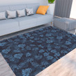 Floor Mat - Abstract Seamless Tropical Pattern Foldable Rectangular Thickened Floor Mat A7