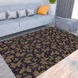 Floor Mat - Butterfly Pattern Gold Version Foldable Rectangular Thickened Floor Mat A7