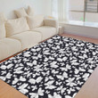 Floor Mat - Butterfly Pattern Black and White Version Foldable Rectangular Thickened Floor Mat A7 | Africazone