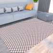 Floor Mat - Houndstooth Caro Rose Pink Foldable Rectangular Thickened Floor Mat A7