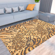 Floor Mat - Tiger Skin Brown and Black Foldable Rectangular Thickened Floor Mat A7