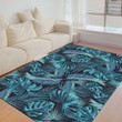 Floor Mat - Green Palm Leaves Foldable Rectangular Thickened Floor Mat A7 | Africazone