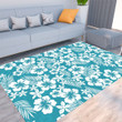 Floor Mat - Hibiscus Hawaii Seamless Pattern Foldable Rectangular Thickened Floor Mat A7