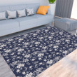 Floor Mat - Small Flowers Best Style Foldable Rectangular Thickened Floor Mat A7