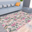 Floor Mat - Hibiscus Artwork For Fabrics Foldable Rectangular Thickened Floor Mat A7