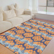 Floor Mat - Hibiscus Vintage Floral Foldable Rectangular Thickened Floor Mat A7 | Africazone