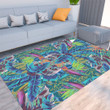 Floor Mat - Tropical Jungle Abstract Color Foldable Rectangular Thickened Floor Mat A7