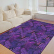 Floor Mat - Tropical Neon Palm Leaves Seamless Foldable Rectangular Thickened Floor Mat A7 | Africazone