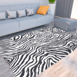 Floor Mat - Zebra Skin Foldable Rectangular Thickened Floor Mat A7