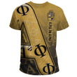 Gettee Clothing - Alpha Phi Alpha Letters Pattern T-shirt A35