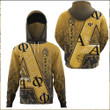 Gettee Clothing - Alpha Phi Alpha Letters Pattern Hoodie Gaiter A35 | Gettee