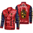 Africa Zone - Alpha Phi Alpha Leather Bomber Jacket A35