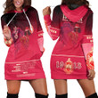 Africazone Clothing - Delta Sigma Theta Motto Hoodie Dress A35 | Africazone