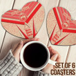 Africa Zone Coasters (Sets of 6) - Delta Sigma Theta Sporty Style Coasters A35