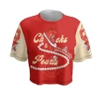 Delta Sigma Theta Chucks And Pearls Croptop T-shirt