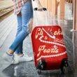 Gettee Luggage Cover - Delta Sigma Theta Chucks And Pearls Travel Suitcase K.H Pearls J09