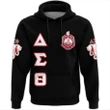 Delta Sigma Theta Letters Hoodie | Africazone.store