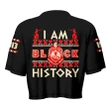 I Am Black History Delta Sigma Theta Croptop Tee