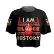 I Am Black History Delta Sigma Theta Croptop Tee | Africazone.store
