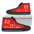 Delta Sigma Theta Style High Top Shoes | Africazone.store