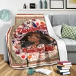 GetteeStore Blanket - Delta Sigma Theta Shining Girl Premium Blanket J5