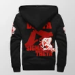 Delta Sigma Theta Letters Sherpa Hoodie