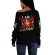 I Am Black History Delta Sigma Theta Offshoulder Sweatshirt