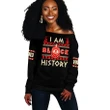 I Am Black History Delta Sigma Theta Offshoulder Sweatshirt | Africazone.store