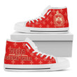Delta Sigma Theta Pattern High Top Shoes