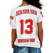 Delta Sigma Theta (White) One Shoulder Shirt
 | Getteestore.com
