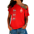Delta Sigma Theta (Red) One Shoulder Shirt
 | Getteestore.com
