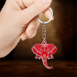 Africa Zone Keychain - Mandala Elephant Delta Sigma Theta Acrylic Keychain J5 | Getteestore.com