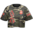 Delta Sigma Theta Camouflage Croptop T-shirt | Getteestore.com