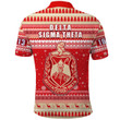 Africa Zone Polo Shirt - Delta Sigma Theta African Pattern Christmas Polo Shirts A31