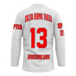 (Custom) Getteestore Jersey - Delta Sigma Theta ( White ) Hockey Jersey A31