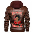Africa Zone Jacket - Delta Sigma Theta African Girl Zipper Leather Jacket A31
