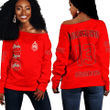 Delta Sigma Theta (Red) Women Off Shoulder | Africazone.store