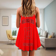 Delta Sigma Theta (Red) Strap Summer Dress | Getteestore.com
